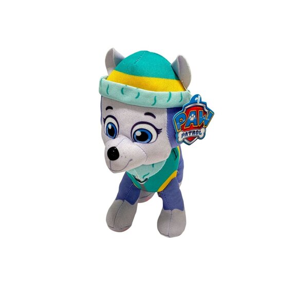 2022 Spin Master Nickelodeon Paw Patrol Pup Pals 9" Everest Plush Dog Toy New - Picture 1 of 4